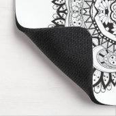 Schönes Deko-Quadrat-Gekritzel Mousepad (Ecke)