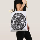 Schönes Deko-schwarzes Quadrat-Gekritzel 2 Tasche (Von Nahem)