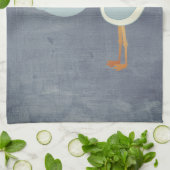 Schönes Dekor des Blue Stork Baby Dusche Party Geschirrtuch (Gefaltet)