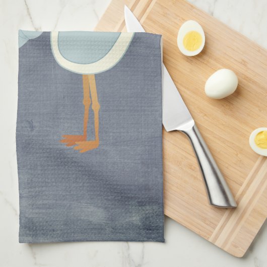 Schönes Dekor des Blue Stork Baby Dusche Party Geschirrtuch (Viertel Falte)