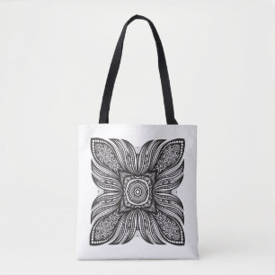 Schönes Dekor-Quadrat-Gekritzel 2 Tasche