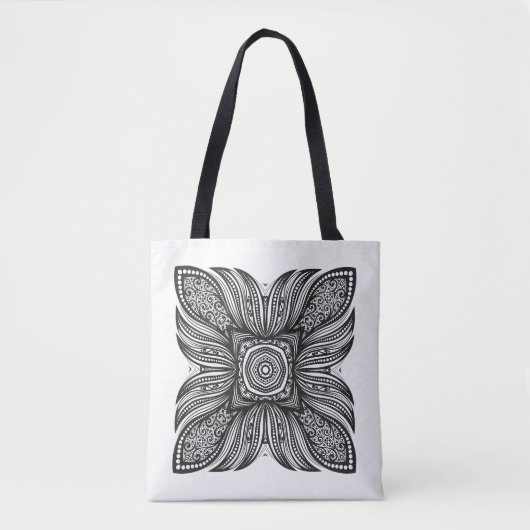 Schönes Dekor-Quadrat-Gekritzel 2 Tasche (Vorderseite)