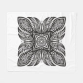 Schönes Dekor-Quadrat-Gekritzel Fleecedecke (Vorderseite (Horizontal))