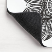 Schönes Dekor-Quadrat-Gekritzel Mousepad (Ecke)
