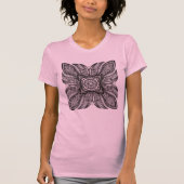 Schönes Dekor-Quadrat-Gekritzel T-Shirt (Vorderseite)