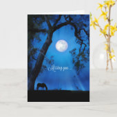 Schönes Denken und Vermisste Ihr Pferdeausweis Karte (Gelbe Blume)