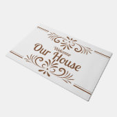 Schönes Design 24" x 36" Türmatte (Schrägansicht)