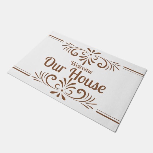 Schönes Design 24" x 36" Türmatte (Schrägansicht)