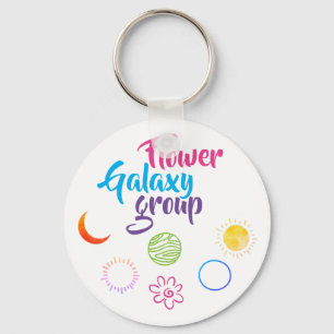 Schönes Design der Blume Galaxy Group Schlüsselanhänger