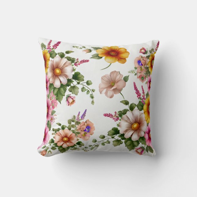 Schönes Design der Blume Kissen (Vorderseite)