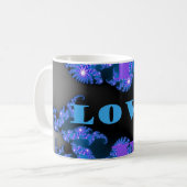 Schönes Design der galaktisch blauen Liebe, Kaffeetasse (Vorderseite Links)