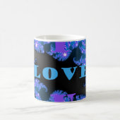 Schönes Design der galaktisch blauen Liebe, Kaffeetasse (Mittel)