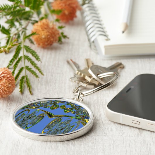 Schönes Design der irdischen Bluebirts Schlüsselanhänger (Seite)