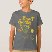 Schönes Design der Kombination von Planet Galaxy T-Shirt (Vorderseite)