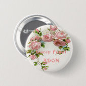 Schönes Design der Rose Button (Vorne & Hinten)