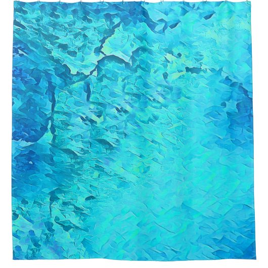 Schönes Design des tropischen Wassers Duschvorhang (Vorderseite)