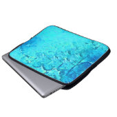 Schönes Design des tropischen Wassers Laptopschutzhülle (Vorne Knopf)