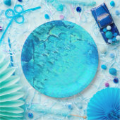 Schönes Design des tropischen Wassers Pappteller (Party)