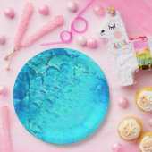 Schönes Design des tropischen Wassers Pappteller (Party)