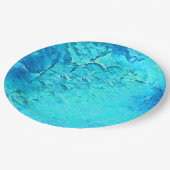 Schönes Design des tropischen Wassers Pappteller (Schrägansicht)