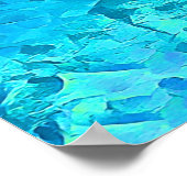 Schönes Design des tropischen Wassers Poster (Ecke)