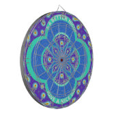 Schönes Design für Afrikanisches Blue Mandala Flor Dartscheibe (Vorderseite Links)