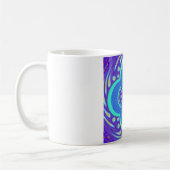 Schönes Design für Afrikanisches Blue Mandala Flor Kaffeetasse (Links)