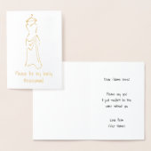 Schönes Design für Bridesmaid-Kleidung - Passen Si Folienkarte (Anzeige)