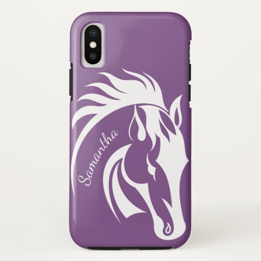 Schönes Design für das Weiße Pferd iPhone X Fall Case-Mate iPhone Hülle (Rückseite)