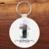 Schönes Design für die Nummer 1 Schlüsselanhänger (Vorderseite)