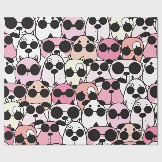 Schönes Design für Hunde Geschenkpapier (Flach)