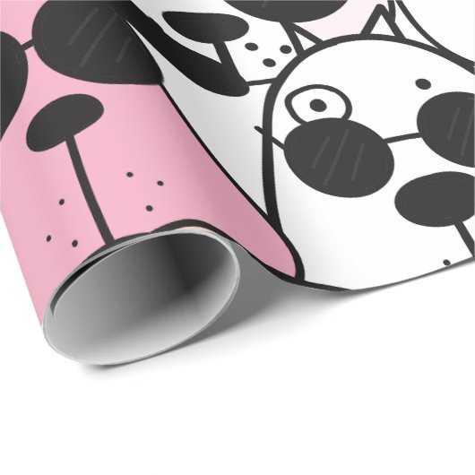 Schönes Design für Hunde Geschenkpapier (Rolleneckpunkt)