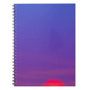 schönes Design für Sonnenuntergänge Notizblock