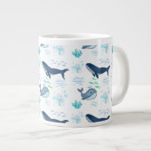 Schönes Design für Wale und Fische Jumbo-Tasse (Vorderseite Rechts)
