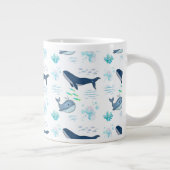 Schönes Design für Wale und Fische Jumbo-Tasse (Rechts)