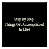 Schönes Design über die Errungenschaft des Lebens Poster (Vorderseite)