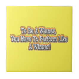 Schönes Design über "Ein Gewinner sein" Zitat! T-S Fliese
