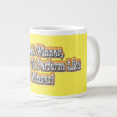 Schönes Design über "Ein Gewinner sein" Zitat! T-S Jumbo-Tasse (Vorderseite Rechts)