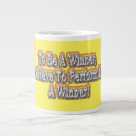 Schönes Design über "Ein Gewinner sein" Zitat! T-S Jumbo-Tasse