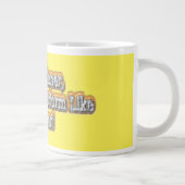 Schönes Design über "Ein Gewinner sein" Zitat! T-S Jumbo-Tasse (Rechts)