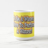 Schönes Design über "Ein Gewinner sein" Zitat! T-S Kaffeetasse (Mittel)