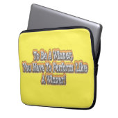 Schönes Design über "Ein Gewinner sein" Zitat! T-S Laptopschutzhülle (Vorderseite Links)