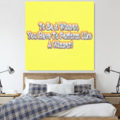 Schönes Design über "Ein Gewinner sein" Zitat! T-S Leinwanddruck (Insitu (Schlafzimmer))