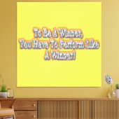 Schönes Design über "Ein Gewinner sein" Zitat! T-S Leinwanddruck (Insitu (Wohnzimmer))