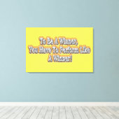 Schönes Design über "Ein Gewinner sein" Zitat! T-S Leinwanddruck (Insitu (Holzboden))