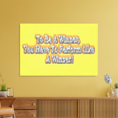 Schönes Design über "Ein Gewinner sein" Zitat! T-S Leinwanddruck (Insitu (Wohnzimmer))