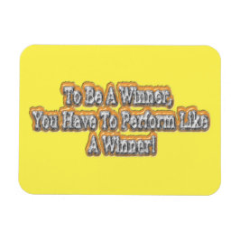 Schönes Design über "Ein Gewinner sein" Zitat! T-S Magnet