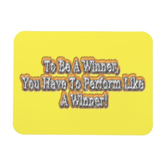 Schönes Design über "Ein Gewinner sein" Zitat! T-S Magnet (Horizontal)