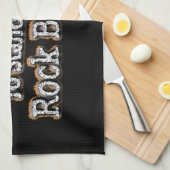 Schönes Design über Mut Stehend auf! T-Shir Geschirrtuch (Viertel Falte)