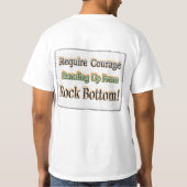 Schönes Design über Mut Stehend auf! T-Shir T-Shirt (Rückseite)